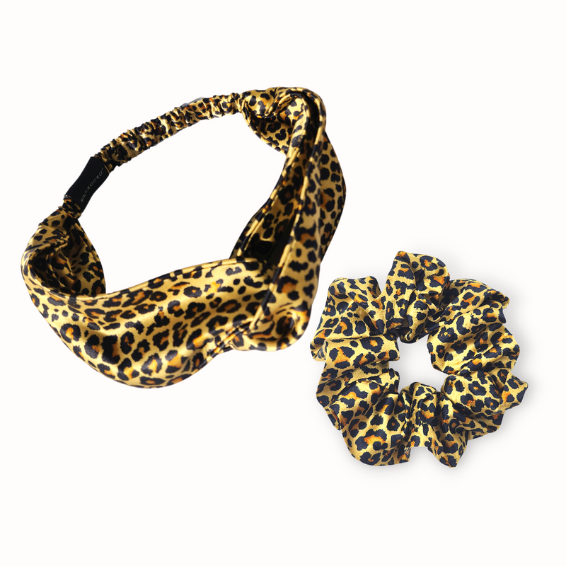 Elegant Silk Headband + Scrunchie Pair