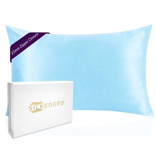 Silk Pillowcase - Sky Blue - King