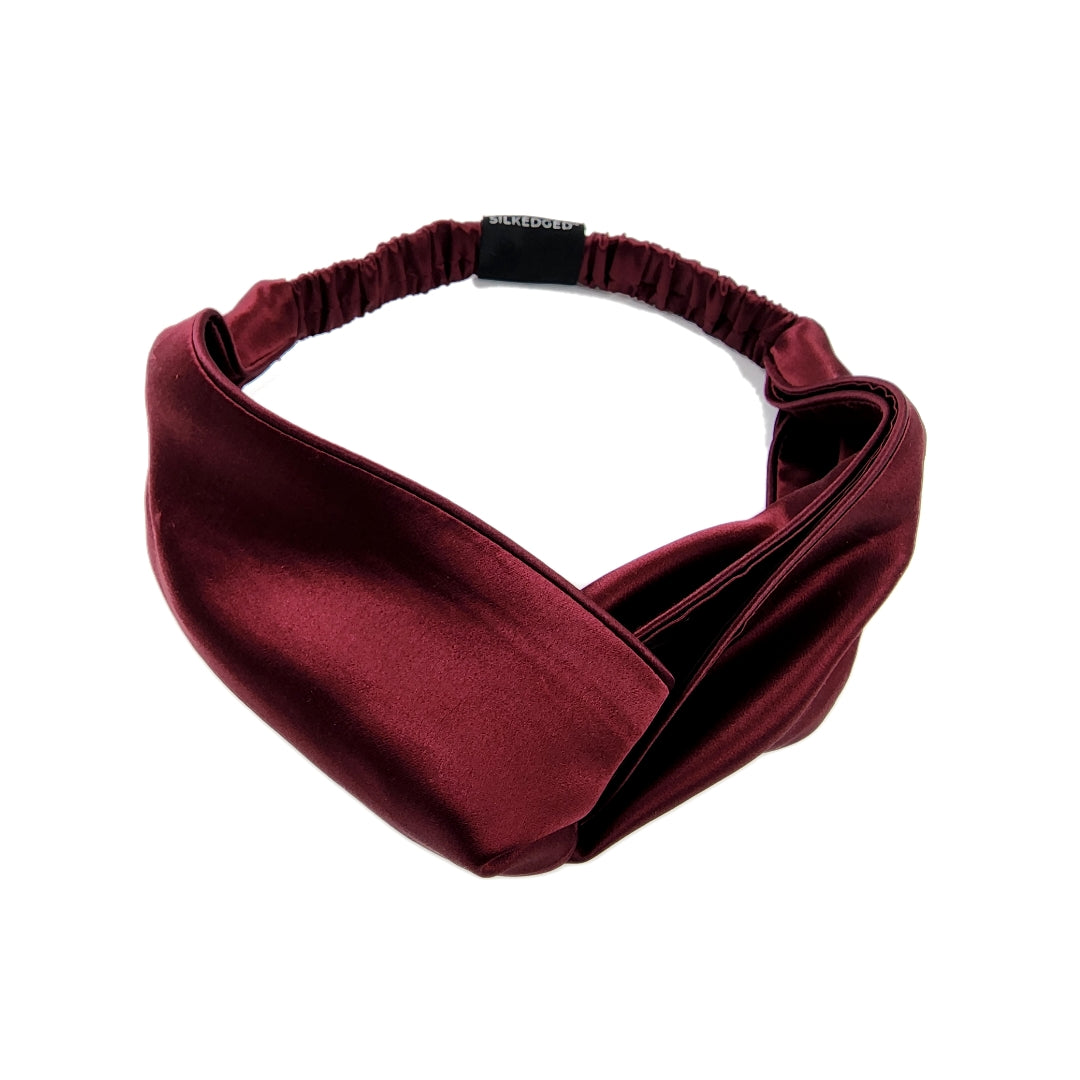 Silk Headband - Rosewood - SilkEdged Mulberry Silk Co