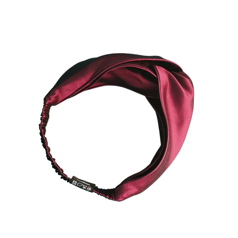 Silk Headband - Rosewood - SilkEdged Mulberry Silk Co
