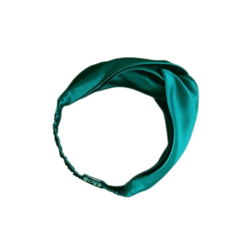 Silk Headband - Emerald Green - SILKEDGED MULBERRY SILK Co.