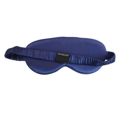 Silk Sleep Mask - Midnight Navy - SilkEdged Mulberry Silk Co