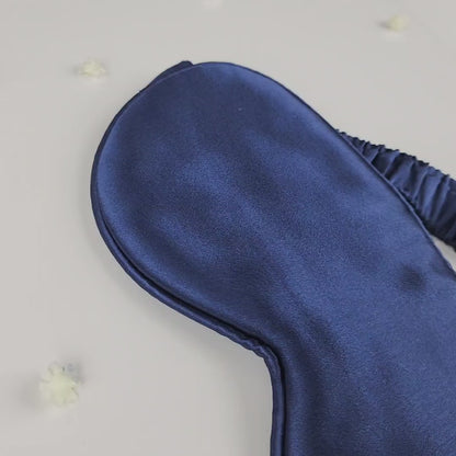 Rejuvenating Silk Sleep Mask - Navy Blue Eye Cover