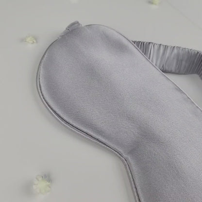 Rejuvenating Silk Sleep Mask - Silver Eye Cover